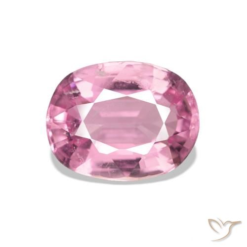 1.37 ct Pink Tourmaline Gemstone, Tourmaline Gem in Cushion-Cut Shape for Sale.