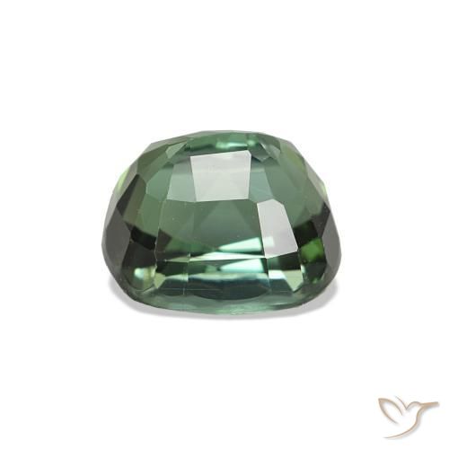 Tourmaline Gemstone in 6.7 x 5.9 mm Size for Sale, Tourmaline Stone in Dark Green Color