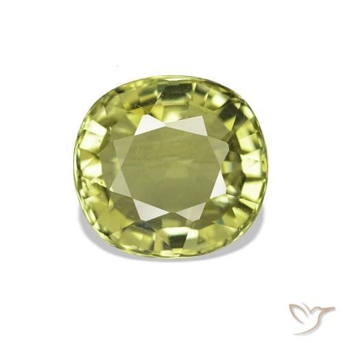 1.62 ct Green Tourmaline Gemstone, Tourmaline Gem in Oval Facet Shape for Sale.