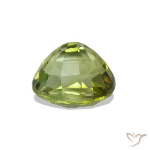 Tourmaline Gemstone in 7.3 x 6.7 mm Size for Sale, Tourmaline Stone in Medium Green Color