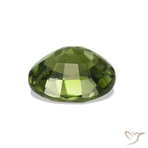 Tourmaline Gemstone in 7.8 x 6.7 mm Size for Sale, Tourmaline Stone in Medium Green Color