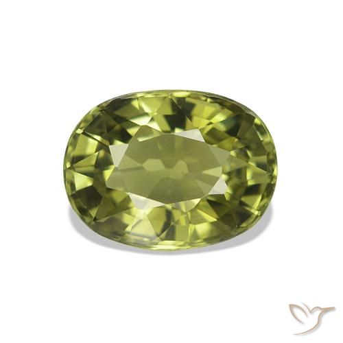 1.54ct Warm Green Tourmaline, Oval, VVS