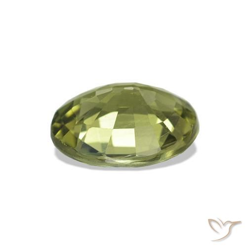 Tourmaline Gemstone in 8.5 x 7.1 mm Size for Sale, Tourmaline Stone in Warm Green Color