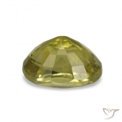 Tourmaline Gemstone in 8 x 6 mm (calibrated) Size for Sale, Tourmaline Stone in Yellowish Green Color