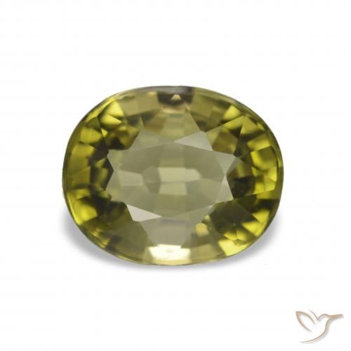 1.66ct Warm Green Tourmaline, Oval, VS
