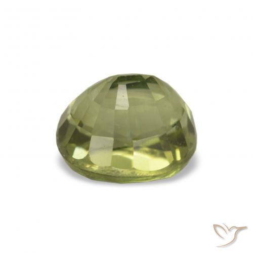 Tourmaline Gemstone in 6.7 x 6.4 mm Size for Sale, Tourmaline Stone in Olive Green Color