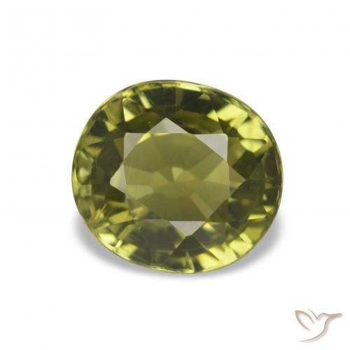 1.69ct Warm Green Tourmaline, Oval, VS