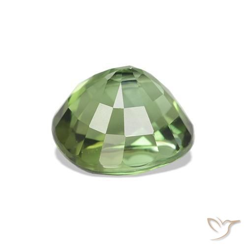 Tourmaline Gemstone in 7.2 x 6.4 mm Size for Sale, Tourmaline Stone in Deep Green Color