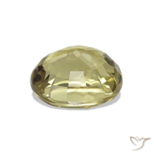 Tourmaline Gemstone in 7.6 x 6.7 mm Size for Sale, Tourmaline Stone in Light Gold Color