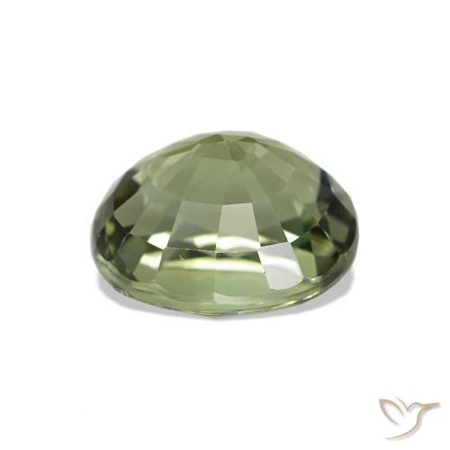 Tourmaline Gemstone in 7.4 x 6.6 mm Size for Sale, Tourmaline Stone in Medium Green Color