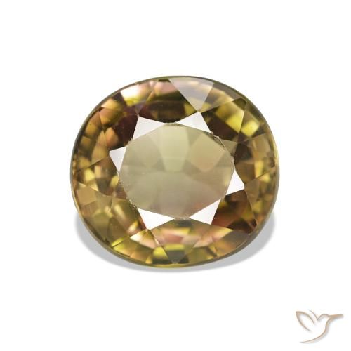 1.54ct Orangish Gold Tourmaline, Oval, VVS