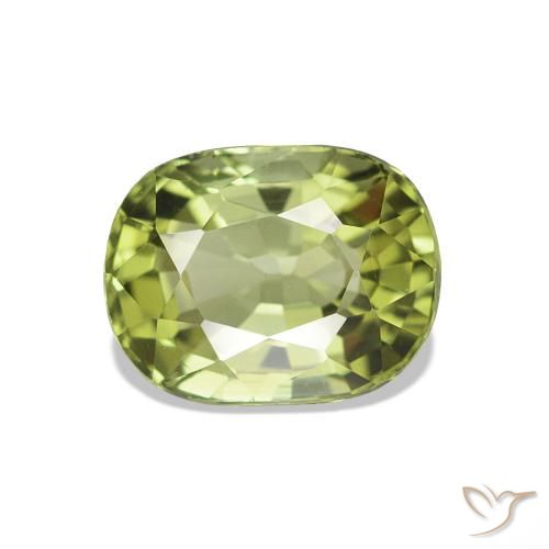 1.41 ct Green Tourmaline Gemstone, Tourmaline Gem in Oval Facet Shape for Sale.