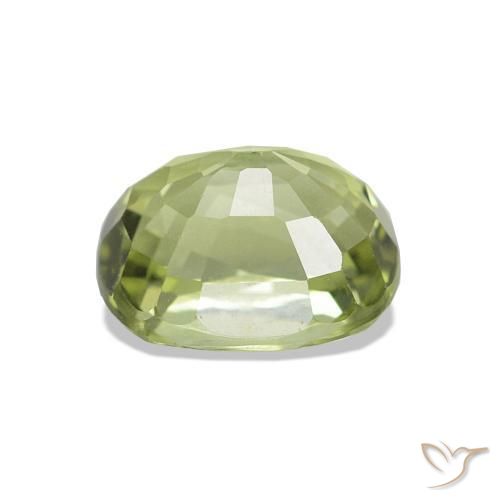 Tourmaline Gemstone in 7.2 x 5.6 mm Size for Sale, Tourmaline Stone in Yellow Green Color