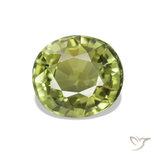 1.41ct Olive Green Tourmaline, Oval, VVS