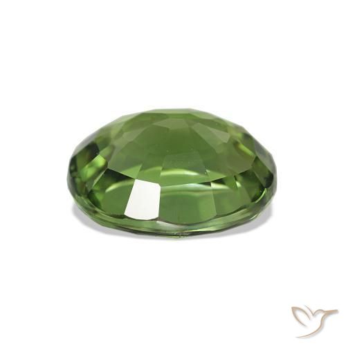 Tourmaline Gemstone in 7.5 x 6.6 mm Size for Sale, Tourmaline Stone in Medium Green Color
