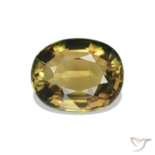 1.58ct Golden Brown Tourmaline, Oval, VVS