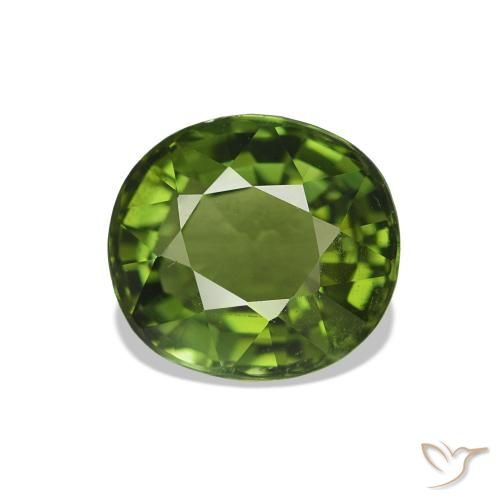 1.41ct Yellowish Green Tourmaline, Oval, VVS