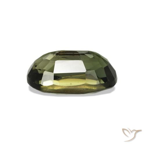Tourmaline Gemstone in 8.6 x 5.4 mm Size for Sale, Tourmaline Stone in Light Forest Green Color
