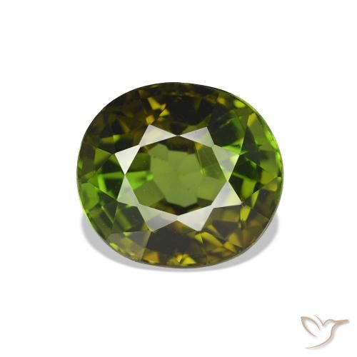 1.66ct Deep Green Tourmaline, Oval, VS