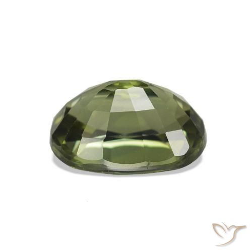 Tourmaline Gemstone in 8.6 x 6.2 mm Size for Sale, Tourmaline Stone in Dark Green Color