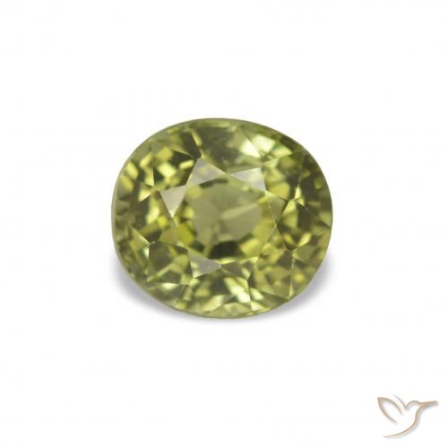 1.47ct Warm Forest Green Tourmaline, Oval, VVS-VS
