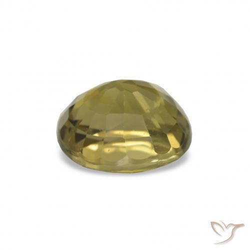 Tourmaline Gemstone in 7.2 x 6.6 mm Size for Sale, Tourmaline Stone in Deep Golden Brown Color