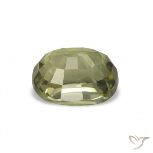 Tourmaline Gemstone in 7.5 x 6.3 mm Size for Sale, Tourmaline Stone in Warm Forest Green Color