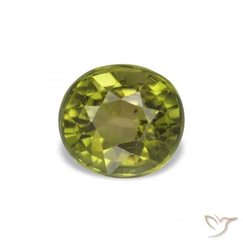 1.43ct Warm Earthy Green Tourmaline, Oval, VS