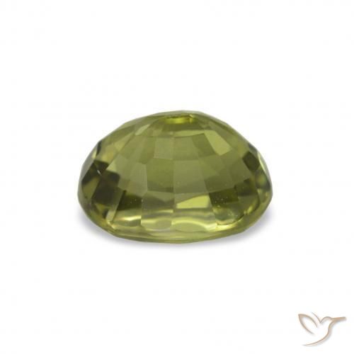 Tourmaline Gemstone in 7.3 x 6 mm Size for Sale, Tourmaline Stone in Olive Green Color