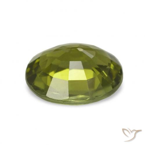 Tourmaline Gemstone in 8.7 x 7.8 mm Size for Sale, Tourmaline Stone in Warm Forest Green Color