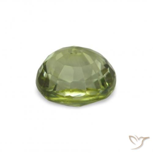 Tourmaline Gemstone in 6.6 x 6 mm Size for Sale, Tourmaline Stone in Olive Green Color