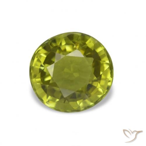 1.64 ct Green Tourmaline Gemstone, Tourmaline Gem in Oval Facet Shape for Sale.