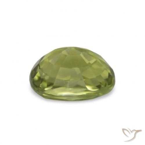Tourmaline Gemstone in 7.6 x 6.1 mm Size for Sale, Tourmaline Stone in Olive Green Color