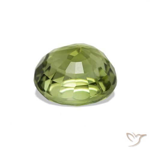 Tourmaline Gemstone in 6.9 x 6.5 mm Size for Sale, Tourmaline Stone in Medium Green Color