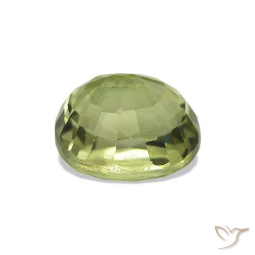 Tourmaline Gemstone in 7.2 x 6.5 mm Size for Sale, Tourmaline Stone in Forest Green Color