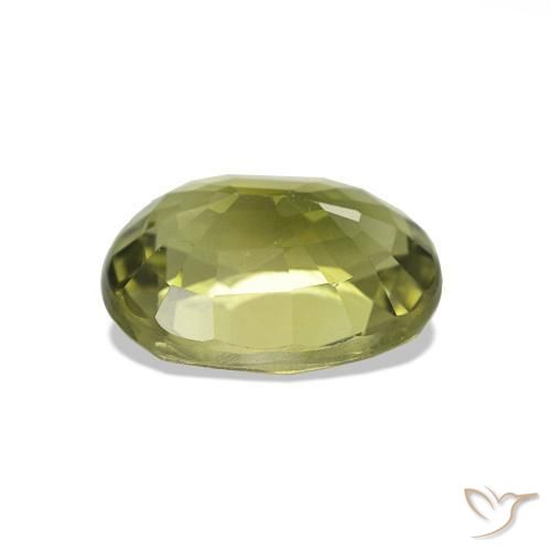 Tourmaline Gemstone in 9 x 7 mm (calibrated) Size for Sale, Tourmaline Stone in Yellowish Green Color