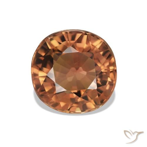 1.81 ct Orange Tourmaline Gemstone, Tourmaline Gem in Oval Facet Shape for Sale.