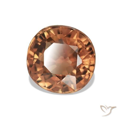 1.81 ct Orange Tourmaline Stone, Natural Tourmaline in Oval Facet Shape for Sale
