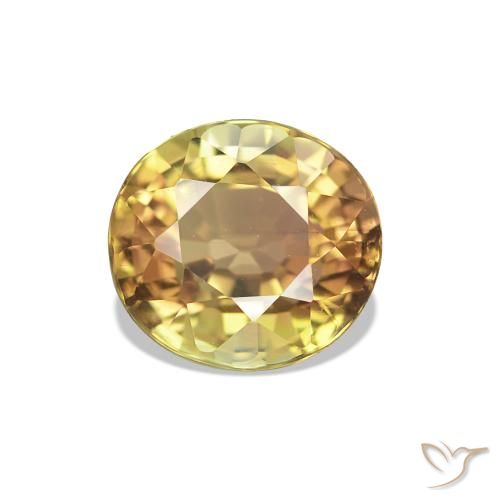 1.47ct Yellow Brown Tourmaline, Oval, VVS