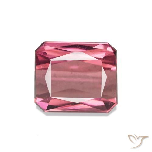 2.28 ct Pink Tourmaline Gemstone, Tourmaline Gem in Octagon Step Cut Shape for Sale.