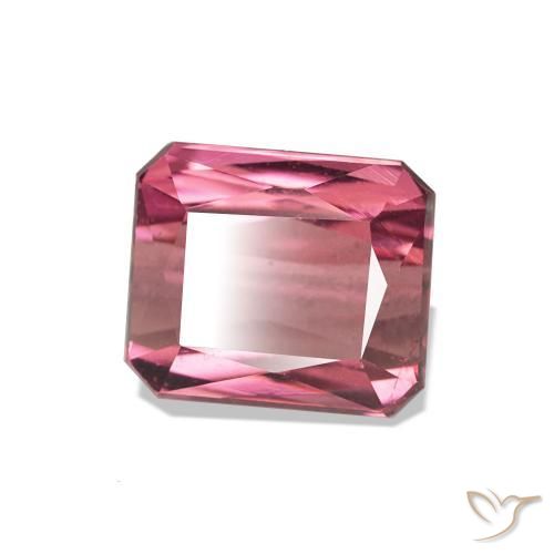 2.28 ct Pink Tourmaline Stone, Natural Tourmaline in Octagon Step Cut Shape for Sale