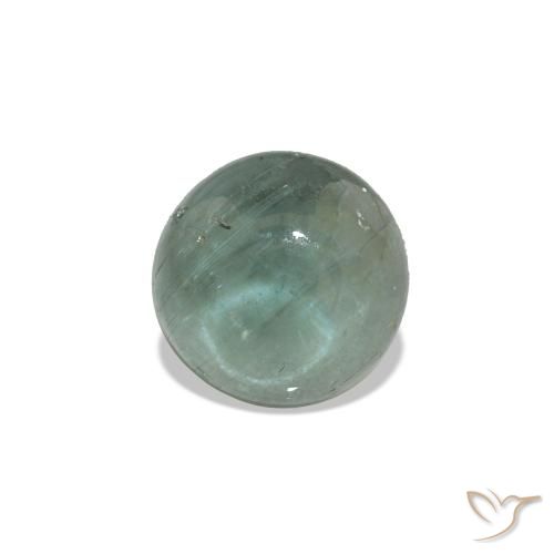 0.81ct Deep Grayish Green Tourmaline, Round, Transparent