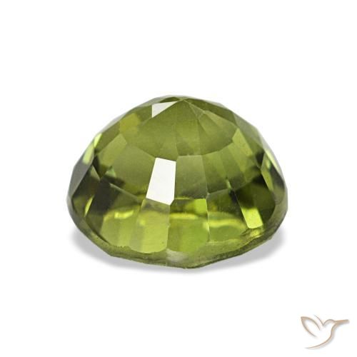 Tourmaline Gemstone in 7 mm (calibrated) Size for Sale, Tourmaline Stone in Earthy Green Color