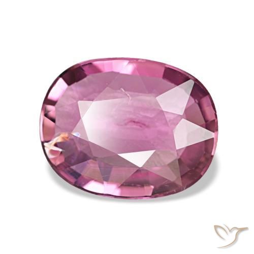 1.45 ct Purple Tourmaline Stone, Natural Tourmaline in Oval Facet Shape for Sale