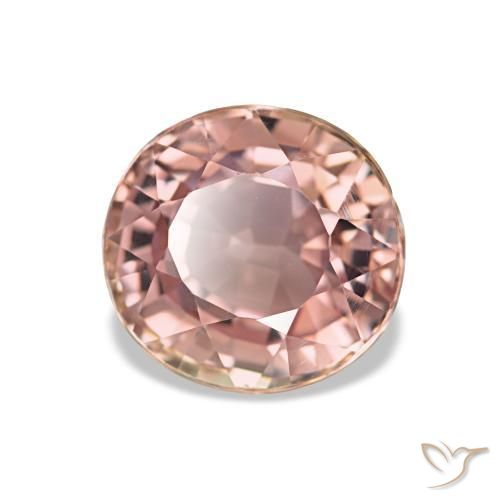 1.84 ct Pink Tourmaline Stone, Natural Tourmaline in Oval Facet Shape for Sale
