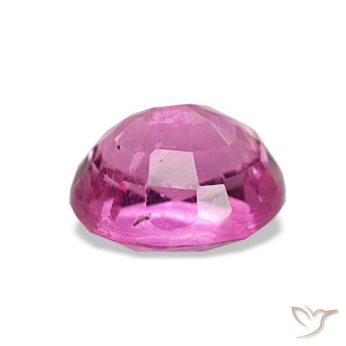 Tourmaline Gemstone in 6.9 x 6.5 mm Size for Sale, Tourmaline Stone in Bright Pinkish Purple Color