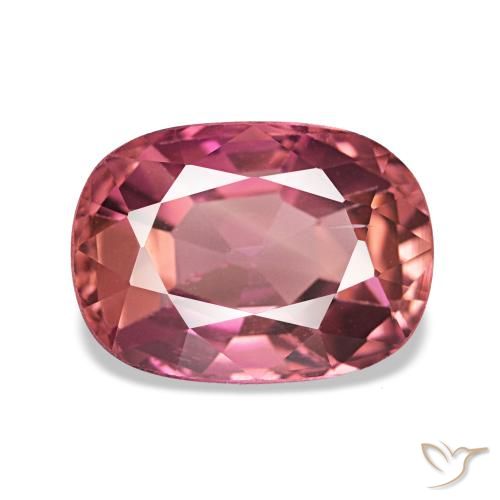 2.20 ct Pink Tourmaline Gemstone, Tourmaline Gem in Cushion-Cut Shape for Sale.