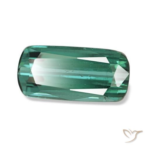 1.88 ct Green Tourmaline Stone, Natural Tourmaline in Cushion-Cut Shape for Sale