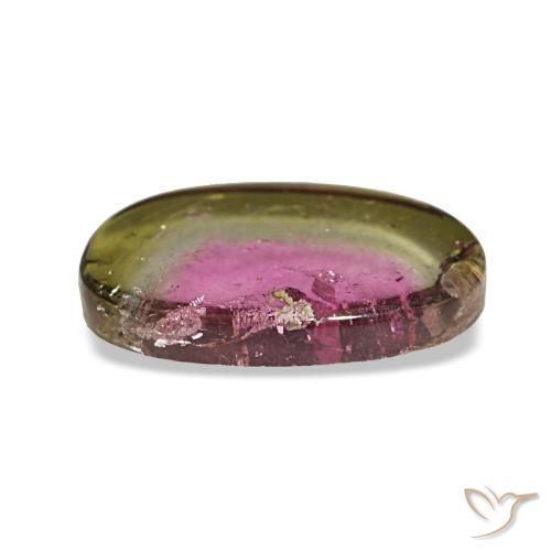 Tourmaline Gemstone in 11 x 6.9 mm Size for Sale, Tourmaline Stone in Watermelon Color