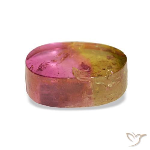 Tourmaline Gemstone in 9 x 7 mm (calibrated) Size for Sale, Tourmaline Stone in Bi-color Color